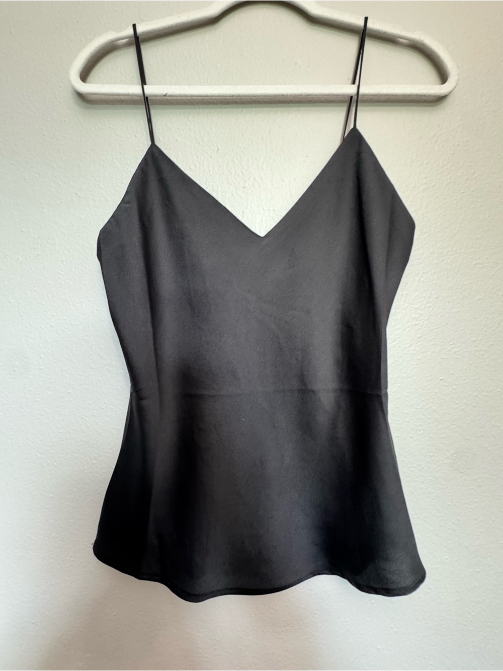 Shinestar Black V-Neck Spaghetti Strap Cami